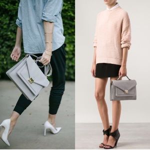 Loeffler Randall Brown Leather Rider crossbody bag